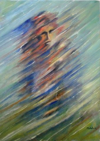 Peinture intitulée "legende d'un peintr…" par Abderrahmane Abdelrafie Matallah, Œuvre d'art originale