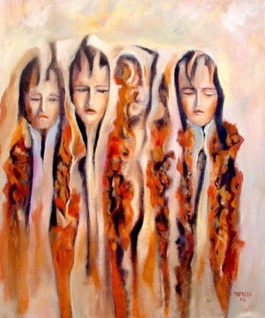 Peinture intitulée "vanité des trois pa…" par Abderrahmane Abdelrafie Matallah, Œuvre d'art originale