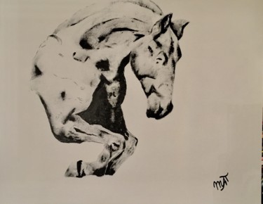 Картина под названием "Hop" - Emmanuelle Terrier- Mat, Подлинное произведение искусства
