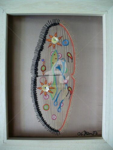 Art textile intitulée "bactérie" par Ypatoum, Œuvre d'art originale