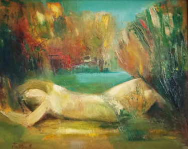 Malerei mit dem Titel "Noon(40x50cm, oil p…" von Mateos Sargsyan, Original-Kunstwerk, Öl