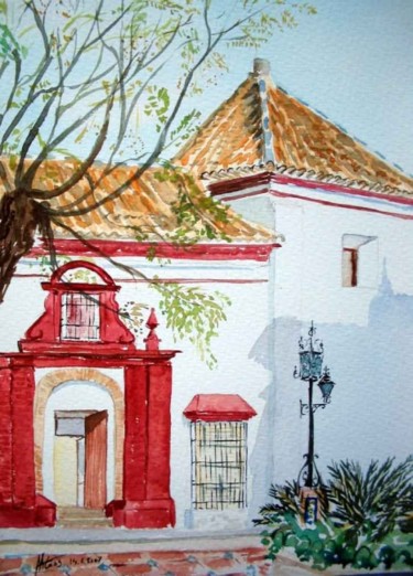 Peinture intitulée "maison ségneuriale" par Mateos, Œuvre d'art originale