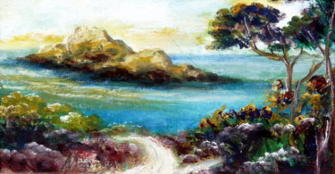 Pintura titulada "Isleta mediterranea…" por Materia Y Arte, Obra de arte original, Otro