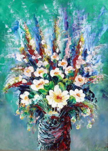 Artesanía titulada "MANOJO DE FLORES" por Materia Y Arte, Obra de arte original