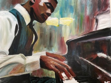 Pintura intitulada "Pianiste" por Mgx, Obras de arte originais, Acrílico