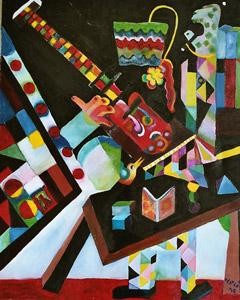 Peinture intitulée "CLODO -  TRAMP" par Patricia Mathé, Œuvre d'art originale