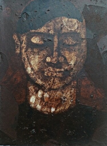 Portrait. July 2013(Revised August 2021). Schilderij getiteld "Portrait. July 2013…" door Mathew Tudor, Origineel Kunstwerk, Acryl Gemonteerd op Canvas brancard