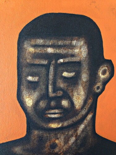 Malarstwo zatytułowany „Portrait of M. augu…” autorstwa Mathew Tudor, Oryginalna praca, Akryl Zamontowany na Drewniana rama…