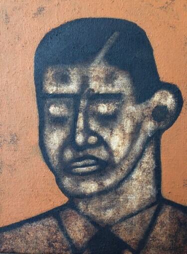 Portrait. November 2018. Painting titled "Portrait. November…" by Mathew Tudor, Original Art, Acrylic Mounted on Stretcher frame