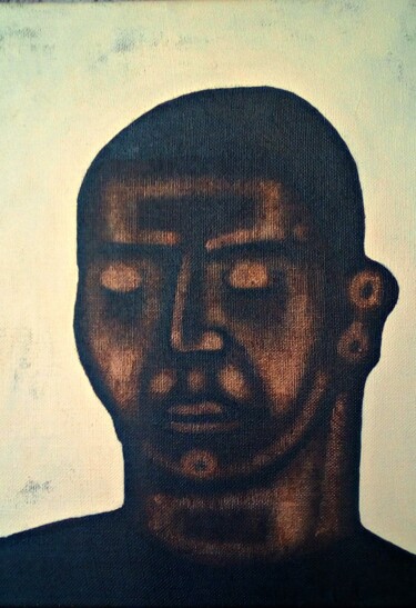 Portrait. November 2019. Peinture intitulée "Portrait. November…" par Mathew Tudor, Œuvre d'art originale, Acrylique Monté sur Châssis