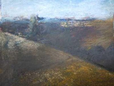 Pittura intitolato "collines" da Mathieu Weemaels, Opera d'arte originale