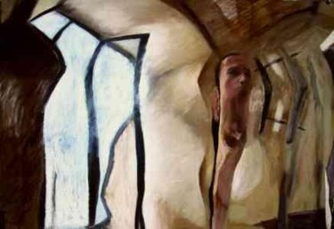Pintura titulada "dédoublement" por Mathieu Weemaels, Obra de arte original