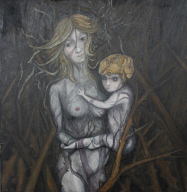 Peinture intitulée "Forêt" par Mathieu Zeitindjioglou (Mathieu Z), Œuvre d'art originale, Huile
