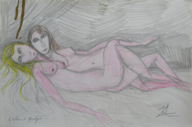 Disegno intitolato "Temptation of Apoca…" da Mathieu Zeitindjioglou (Mathieu Z), Opera d'arte originale, Matita Montato su P…