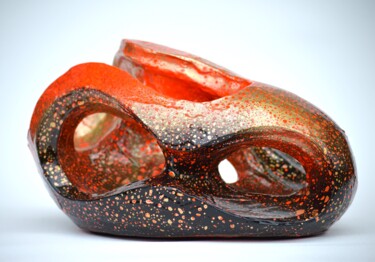 Sculpture titled "Magmatic planet" by Mathieu Coutet, Original Artwork, Clay