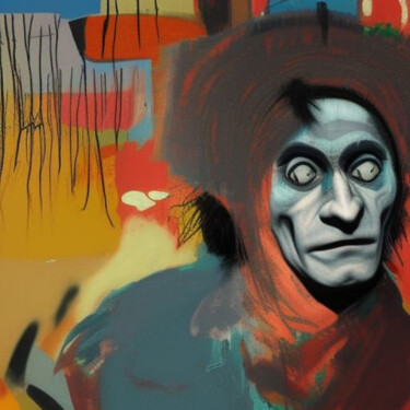 Digital Arts titled "Antonin Artaud en I…" by Mathieu Desgeorge, Original Artwork, AI generated image