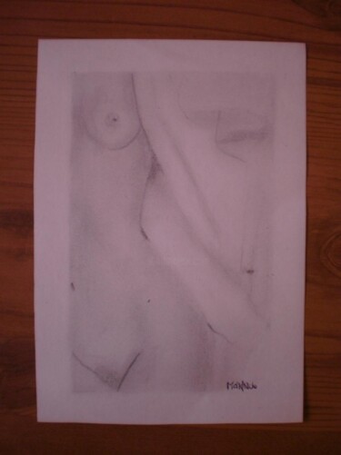 Dessin intitulée "Femme nue" par Mathilde Dubois, Œuvre d'art originale