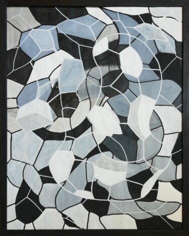 Peinture intitulée "Nuances de gris 1" par Mathilde Guégan, Œuvre d'art originale, Acrylique
