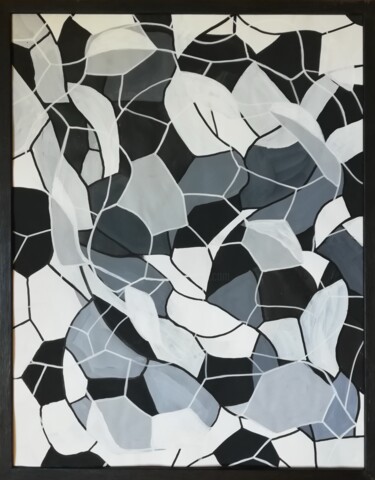 Картина под названием "Nuances de gris 2" - Mathilde Guégan, Подлинное произведение искусства, Акрил