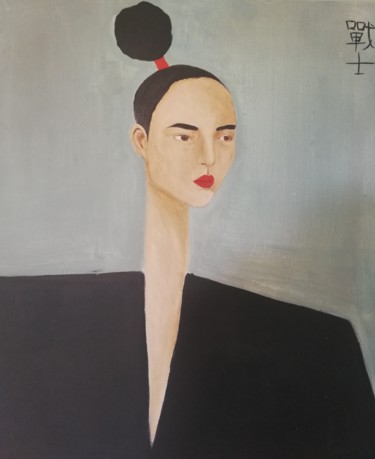 Peinture intitulée "warrior" par Mathilde Lâm, Œuvre d'art originale, Acrylique