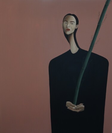 Peinture intitulée "Rootless" par Mathilde Lâm, Œuvre d'art originale, Acrylique