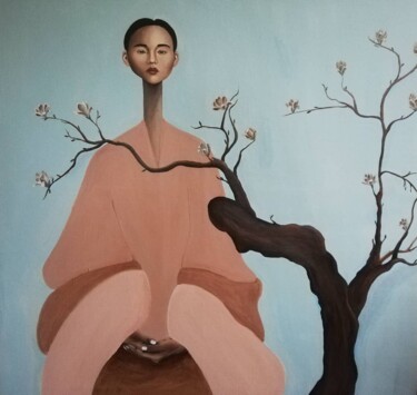 Картина под названием "Harmony" - Mathilde Lâm, Подлинное произведение искусства, Акрил