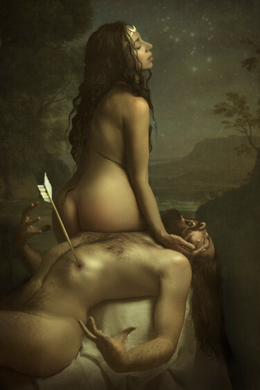 "Artemis & Orion" başlıklı Fotoğraf Mathilde Oscar tarafından, Orijinal sanat, Dijital Fotoğrafçılık