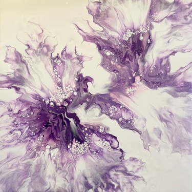 Peinture intitulée "Violette" par Mathilde Lageste, Œuvre d'art originale, Acrylique
