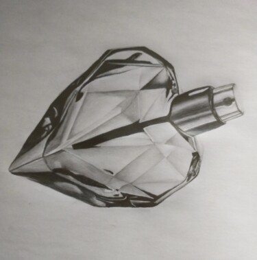 Tekening getiteld "flacon de parfum" door Mathys Melantois, Origineel Kunstwerk, Potlood