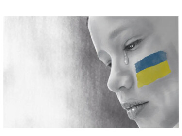 Arte digitale intitolato "enfant ukrainien" da Mathys Melantois, Opera d'arte originale, Pittura digitale
