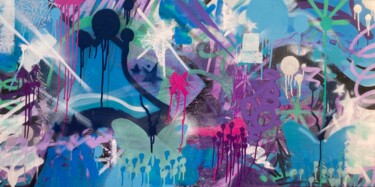Pittura intitolato "Miami Vice" da Reyes, Opera d'arte originale, Spray