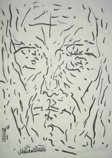 Drawing titled "Grumpy Marker 5" by Pertti Matikainen, Original Artwork, Marker