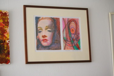 Dibujo titulada "Marlene and Me" por Pertti Matikainen, Obra de arte original, Pastel