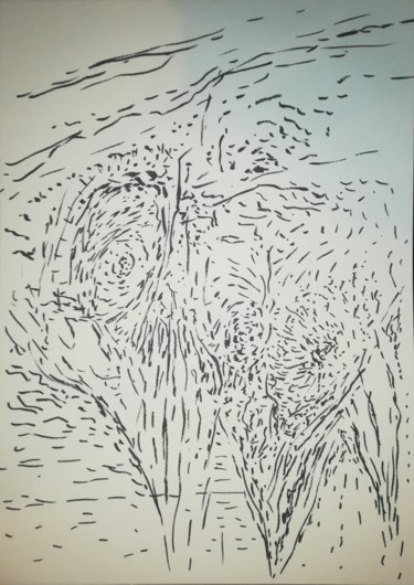 Drawing titled "A work in phase 1" by Pertti Matikainen, Original Artwork