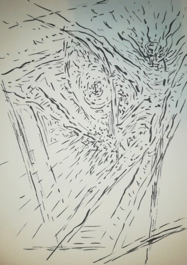 Drawing titled "A work in phase 1" by Pertti Matikainen, Original Artwork