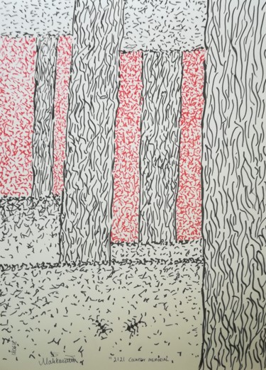 2121 Country Side Memorial Drawing titled "2121 Country Side M…" by Pertti Matikainen, Original Art, Marker