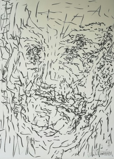 Drawing titled "expressions-at-the-…" by Pertti Matikainen, Original Artwork, Marker