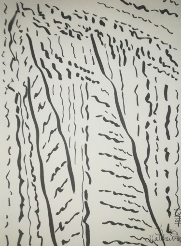 Zeichnungen mit dem Titel "mind-reflection-181…" von Pertti Matikainen, Original-Kunstwerk, Marker