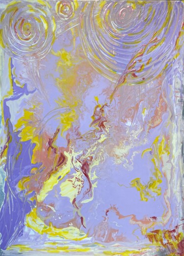 Картина под названием "ФИОЛЕТОВОЕ НАСТРОЕН…" - Матильда Соболевская, Подлинное произведение искусства, Акрил
