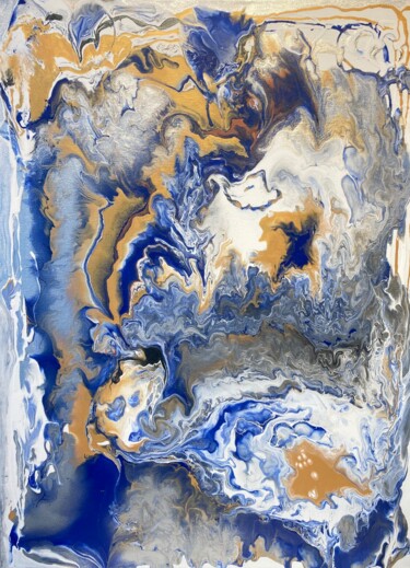 Картина под названием "ТАЙНЫ ЛАЗУРИТА." - Матильда Соболевская, Подлинное произведение искусства, Акрил