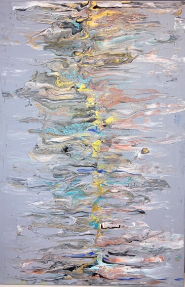 Картина под названием "НА ВОЛНАХ АБСТРАКТА" - Матильда Соболевская, Подлинное произведение искусства, Акрил