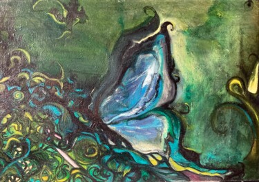 Pintura intitulada "НОЧЬЮ В ИСПАНСКОМ С…" por Matilda Sobolevskaia, Obras de arte originais, Óleo