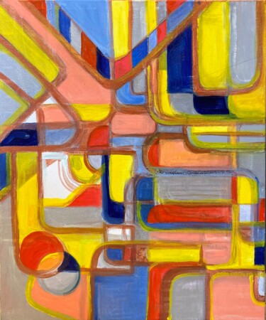 Картина под названием "ЛАБИРИНТ" - Матильда Соболевская, Подлинное произведение искусства, Акрил