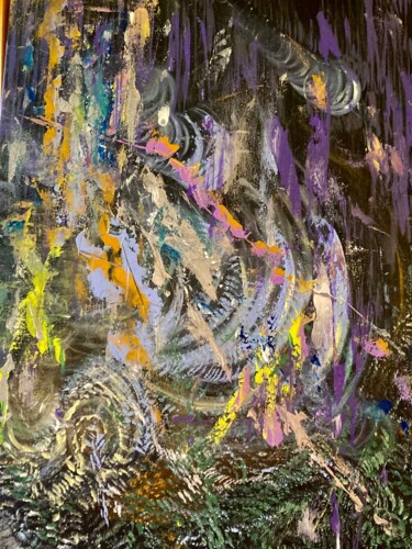 Картина под названием "СТОЛКНОВЕНИЕ СТИХИЙ" - Матильда Соболевская, Подлинное произведение искусства, Акрил