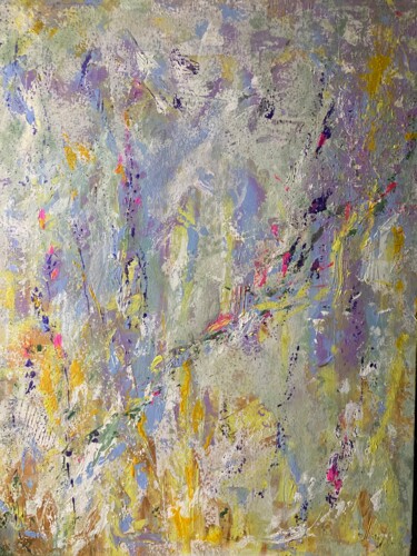 Картина под названием "АЛЬПЫ. Абстракт" - Матильда Соболевская, Подлинное произведение искусства, Акрил
