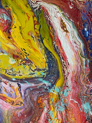 Картина под названием "ПЛАЗМА 2" - Матильда Соболевская, Подлинное произведение искусства, Акрил
