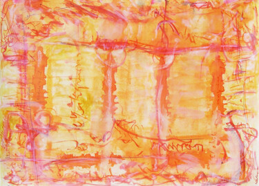 Pittura intitolato "Original Abstract p…" da Matilde Cánepa González, Opera d'arte originale, Acquarello