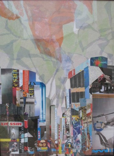 Collages intitulée "NY 2" par C.Antonino, Œuvre d'art originale