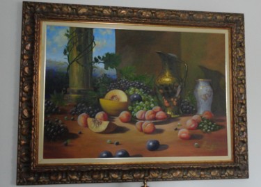 Pintura intitulada "Fartura" por Maria Helena Matos, Obras de arte originais, Óleo