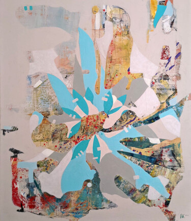 Pintura intitulada "Abstract 01/22" por Mats Kade, Obras de arte originais, Acrílico